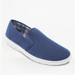 Shop Men's Canvas Wide Fit Slip On Shoe